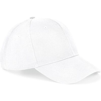 Beechfield, Unisex, Cap, Ultimate 6 Panel Cap, Weiss, (One Size) Beechfield, Unisex, Cap, Ultimate 6 Panel Cap, Weiss, (One Size)