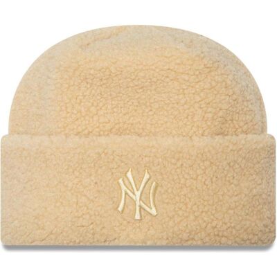 New Era, Damen, Cap, Damen Winter Mütze - Borg Sherpa Ny Yankees Beige, Beige, (One Size) New Era, Damen, Cap, Damen Winter Mütze - Borg Sherpa Ny Yankees Beige, Beige, (One Size)