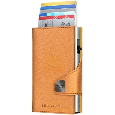 Tru Virtu, Unisex, Portemonnaie, Wallet Click & Slide Vegan Bio Apple Walnut/Silber, Braun Tru Virtu, Unisex, Portemonnaie, Wallet Click & Slide Vegan Bio Apple Walnut/Silber, Braun