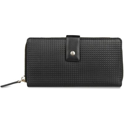 Bugatti Damen, Portemonnaie, Noemi Ladies Long Zip Wallet, Schwarz Bugatti Damen, Portemonnaie, Noemi Ladies Long Zip Wallet, Schwarz