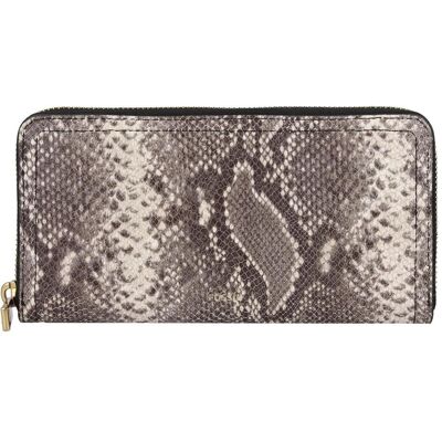 Fossil Damen, Portemonnaie, Logan Geldbörse RFID Schutz Leder 20 cm, Grau Fossil Damen, Portemonnaie, Logan Geldbörse RFID Schutz Leder 20 cm, Grau