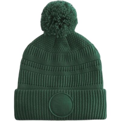 Beechfield, Unisex, Mütze, Fan Patch Beanie, Grün, (One Size) Beechfield, Unisex, Mütze, Fan Patch Beanie, Grün, (One Size)