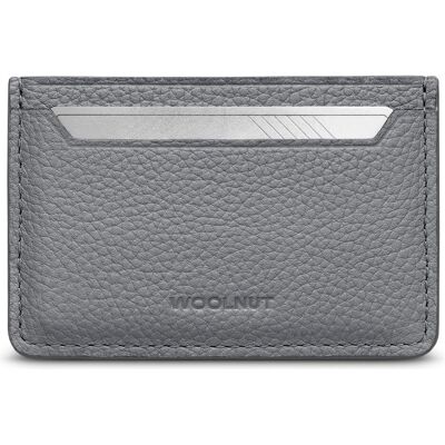 Woolnut, Damen, Portemonnaie, Leder Kartenhalter, grau, Grau Woolnut, Damen, Portemonnaie, Leder Kartenhalter, grau, Grau