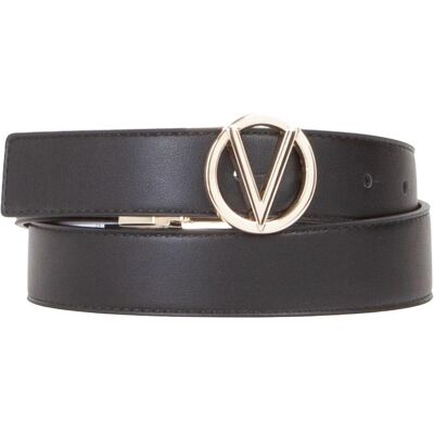 Valentino, Damen, Gürtel, Roof Pin Buckle Belt, Schwarz, (95) Valentino, Damen, Gürtel, Roof Pin Buckle Belt, Schwarz, (95)