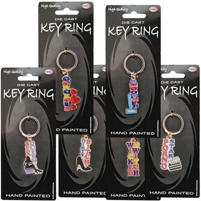 Hot Fantasy, Herren, Schlüsselanhänger, «Sexy Keyrings» Metall-Schlüsselanhänger, 6 Designs, witziger Geschenkartikel Hot Fantasy, Herren, Schlüsselanhänger, «Sexy Keyrings» Metall-Schlüsselanhänger, 6 Designs, witziger Geschenkartikel