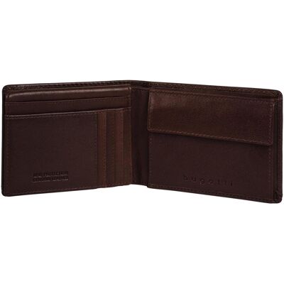 Bugatti Herren, Portemonnaie, Neaples Geldbörse RFID Schutz Leder 12 cm, Braun Bugatti Herren, Portemonnaie, Neaples Geldbörse RFID Schutz Leder 12 cm, Braun
