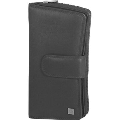 Greenburry, Damen, Portemonnaie, Spongy Geldbörse Leder 9,5 cm, Schwarz Greenburry, Damen, Portemonnaie, Spongy Geldbörse Leder 9,5 cm, Schwarz