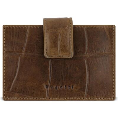 Bugatti Herren, Portemonnaie, Nevio Kreditkartenetui RFID Schutz Leder 11 cm, Braun Bugatti Herren, Portemonnaie, Nevio Kreditkartenetui RFID Schutz Leder 11 cm, Braun