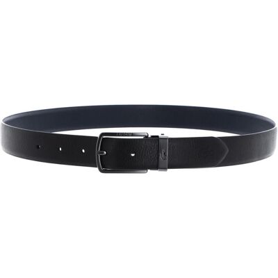 Lacoste, Herren, Gürtel, Elegance Reversible Stitched Box Belt, Blau, Schwarz Lacoste, Herren, Gürtel, Elegance Reversible Stitched Box Belt, Blau, Schwarz