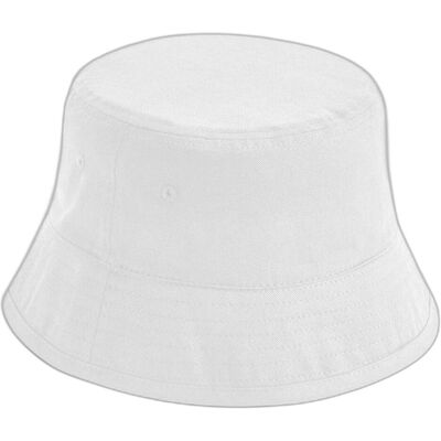Beechfield, Unisex, Hut, Organic Cotton Bucket Hat, Weiss Beechfield, Unisex, Hut, Organic Cotton Bucket Hat, Weiss