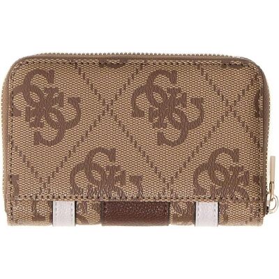 Guess Damen, Portemonnaie, Laurel II SLG Zip Around Wallet, Braun Guess Damen, Portemonnaie, Laurel II SLG Zip Around Wallet, Braun