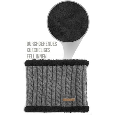 Normani, Unisex, Schal, Winter-Fellschal Kebili, Grau Normani, Unisex, Schal, Winter-Fellschal Kebili, Grau