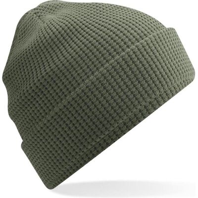 Beechfield, Unisex, Mütze, Organic Cotton Waffle Beanie, Grün, (One Size) Beechfield, Unisex, Mütze, Organic Cotton Waffle Beanie, Grün, (One Size)