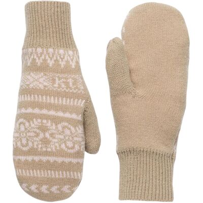 Kari Traa, Damen, Handschuhe, Selma Knit Mittens, Braun, Beige, (6, S) Kari Traa, Damen, Handschuhe, Selma Knit Mittens, Braun, Beige, (6, S)