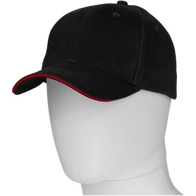 Payper, Herren, Cap, Minnesota, Schwarz, Rot, (One Size) Payper, Herren, Cap, Minnesota, Schwarz, Rot, (One Size)