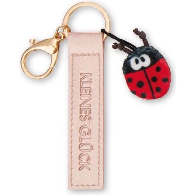 Magni, Unisex, Schlüsselanhänger, NICI Schlüsselanhänger Kleines Glück! Kunstlederband mit Marienkäfer roségold 10cm, Gold, Rot, Rosa Magni, Unisex, Schlüsselanhänger, NICI Schlüsselanhänger Kleines Glück! Kunstlederband mit Marienkäfer roségold 10cm, Gold, Rot, Rosa