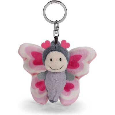NICI, Schlüsselanhänger, GREEN Schlüsselanhänger Schmetterlingsliebe 6 cm, Rosa, Grau NICI, Schlüsselanhänger, GREEN Schlüsselanhänger Schmetterlingsliebe 6 cm, Rosa, Grau