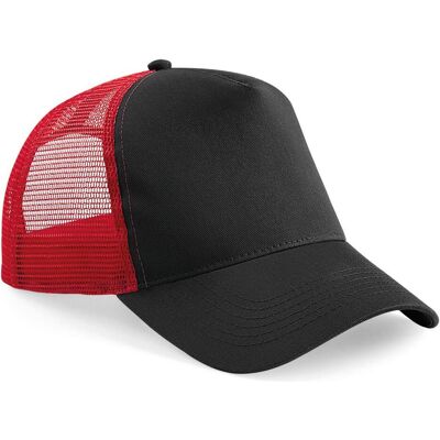 Beechfield, Unisex, Cap, Snapback Trucker, Rot, Mehrfarbig, Schwarz, (One Size) Beechfield, Unisex, Cap, Snapback Trucker, Rot, Mehrfarbig, Schwarz, (One Size)