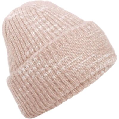 Beechfield, Unisex, Mütze, Chunky Knitted Patch Beanie, Rosa, Mehrfarbig, (One Size) Beechfield, Unisex, Mütze, Chunky Knitted Patch Beanie, Rosa, Mehrfarbig, (One Size)