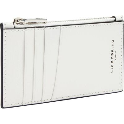 Liebeskind Berlin, Damen, Portemonnaie, Portemonnaie Kartenhalter aus Leder in Papieroptik, Beige, Weiss Liebeskind Berlin, Damen, Portemonnaie, Portemonnaie Kartenhalter aus Leder in Papieroptik, Beige, Weiss