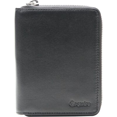 Esquire, Unisex, Portemonnaie, Silk 02 Zip Around Wallet, Schwarz Esquire, Unisex, Portemonnaie, Silk 02 Zip Around Wallet, Schwarz