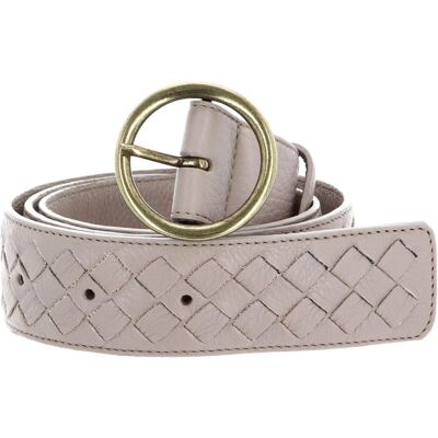 Abro, Damen, Gürtel, Leather Dalia Weaving Belt, Beige Abro, Damen, Gürtel, Leather Dalia Weaving Belt, Beige
