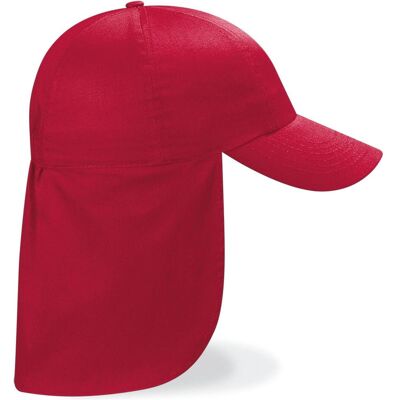 Beechfield, Herren, Cap, Junior Legionnaire Style Cap, Rot, (One Size) Beechfield, Herren, Cap, Junior Legionnaire Style Cap, Rot, (One Size)