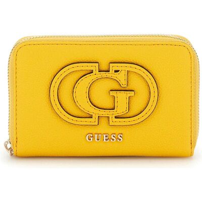 Guess Damen, Portemonnaie, Calebra SLG Medium Zip Around Wallet, Gelb Guess Damen, Portemonnaie, Calebra SLG Medium Zip Around Wallet, Gelb