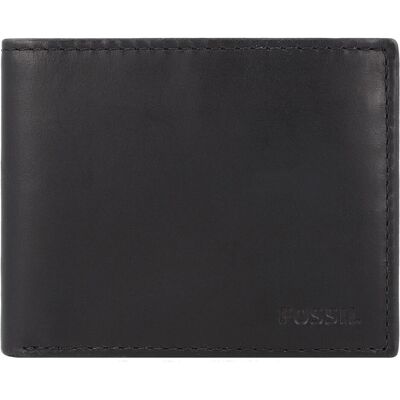 Fossil Herren, Portemonnaie, Derrick Geldbörse Leder 11 cm, Schwarz Fossil Herren, Portemonnaie, Derrick Geldbörse Leder 11 cm, Schwarz