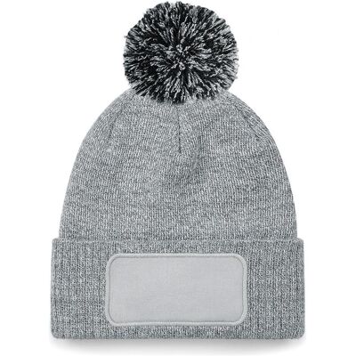 Beechfield, Mütze, Patch Snowstar, Grau, (One Size) Beechfield, Mütze, Patch Snowstar, Grau, (One Size)