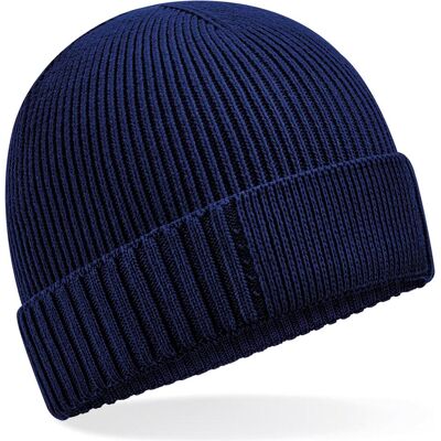 Beechfield, Unisex, Mütze, Baumwollmütze mit technischem Patch, Blau, (One Size) Beechfield, Unisex, Mütze, Baumwollmütze mit technischem Patch, Blau, (One Size)