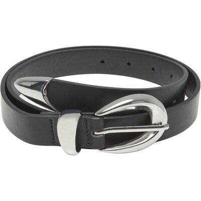 Urban Classics, Damen, Gürtel, Chunky Buckle Loop Synthetic Leather Belt black/silver L/XL, Schwarz, Silber, (L, XL) Urban Classics, Damen, Gürtel, Chunky Buckle Loop Synthetic Leather Belt black/silver L/XL, Schwarz, Silber, (L, XL)