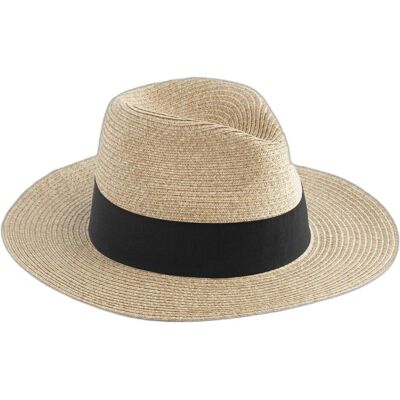 Beechfield, Damen, Hut, Straw Fedora, Mehrfarbig, (XL) Beechfield, Damen, Hut, Straw Fedora, Mehrfarbig, (XL)
