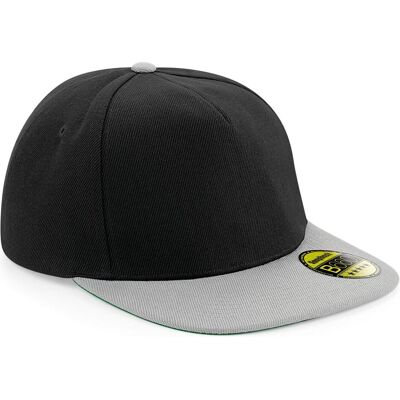 Beechfield, Unisex, Cap, Original Flat Peak Snapback Cap, Mehrfarbig, Grau, Schwarz, (One Size) Beechfield, Unisex, Cap, Original Flat Peak Snapback Cap, Mehrfarbig, Grau, Schwarz, (One Size)