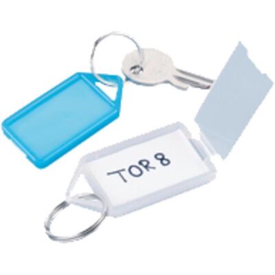 Dönges, Schlüsselanhänger, Schlüsselanhänger mit Scharnier, 25 Stück, Transparent, Orange, Blau, Grün, Weiss, Gelb Dönges, Schlüsselanhänger, Schlüsselanhänger mit Scharnier, 25 Stück, Transparent, Orange, Blau, Grün, Weiss, Gelb