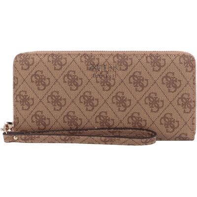 Guess Damen, Portemonnaie, Brenton Geldbörse 21 cm, Beige, Braun Guess Damen, Portemonnaie, Brenton Geldbörse 21 cm, Beige, Braun