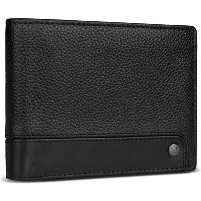 Bugatti Herren, Portemonnaie, Due Geldbörse RFID Schutz Leder 11.5 cm, Schwarz Bugatti Herren, Portemonnaie, Due Geldbörse RFID Schutz Leder 11.5 cm, Schwarz