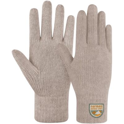 Normani, Unisex, Handschuhe, Kinder Merino Strick-Fingerhandschuhe „Berlingen“ - 9639, Beige, (10, 8, 9) Normani, Unisex, Handschuhe, Kinder Merino Strick-Fingerhandschuhe „Berlingen“ - 9639, Beige, (10, 8, 9)