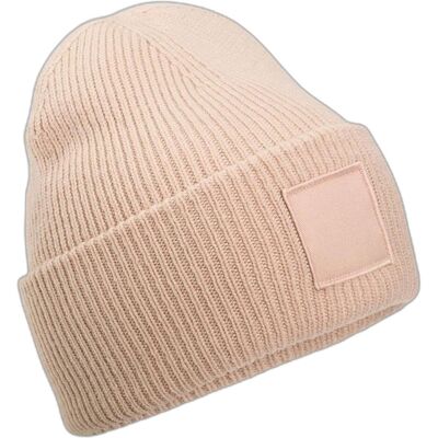 Beechfield, Unisex, Mütze, Deep Cuffed Tonal Patch Beanie, Rosa, (One Size) Beechfield, Unisex, Mütze, Deep Cuffed Tonal Patch Beanie, Rosa, (One Size)