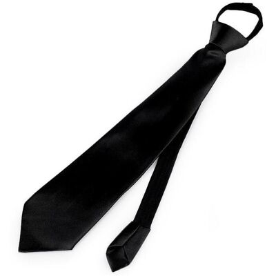 Oliver Weber Collection, Krawatte + Fliege, Party Krawatte Satin 7 cm für Herren festliche Veranstaltungen, einfarbig, einfache Bindung 770905, Schwarz Oliver Weber Collection, Krawatte + Fliege, Party Krawatte Satin 7 cm für Herren festliche Veranstaltungen, einfarbig, einfache Bindung 770905, Schwarz