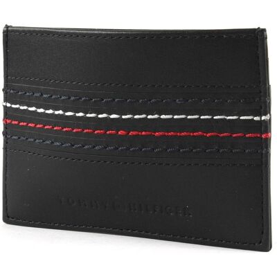 Tommy Hilfiger Herren, Portemonnaie, Corporate Stitch CC Holder Keyfob Box, Mehrfarbig, Schwarz Tommy Hilfiger Herren, Portemonnaie, Corporate Stitch CC Holder Keyfob Box, Mehrfarbig, Schwarz