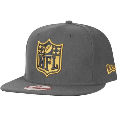 New Era, Herren, Cap, 9Fifty Snapback Cap - NFL Shield Graphit / Gold, Gold, Grau, (One Size) New Era, Herren, Cap, 9Fifty Snapback Cap - NFL Shield Graphit / Gold, Gold, Grau, (One Size)