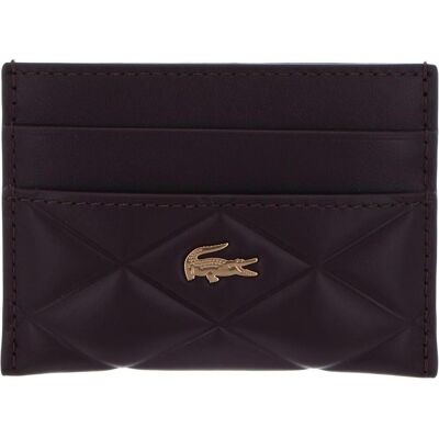 Lacoste, Damen, Portemonnaie, Crocodelle CC Holder, Violett Lacoste, Damen, Portemonnaie, Crocodelle CC Holder, Violett
