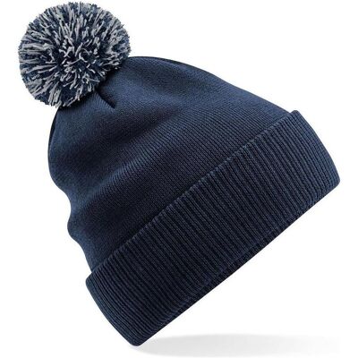Beechfield, Unisex, Mütze, Recycled Snowstar Beanie, Mehrfarbig, Grau, Blau, (One Size) Beechfield, Unisex, Mütze, Recycled Snowstar Beanie, Mehrfarbig, Grau, Blau, (One Size)