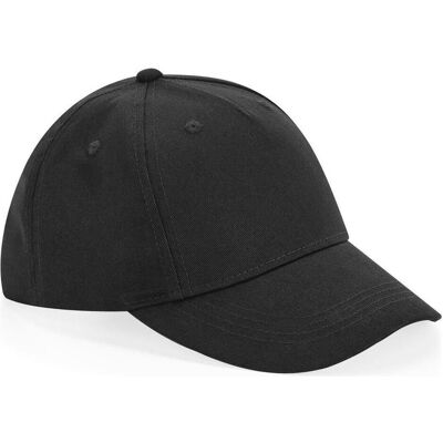 Beechfield, Cap, Junior Organic Cotton 5 Panel Cap, Schwarz, (One Size) Beechfield, Cap, Junior Organic Cotton 5 Panel Cap, Schwarz, (One Size)