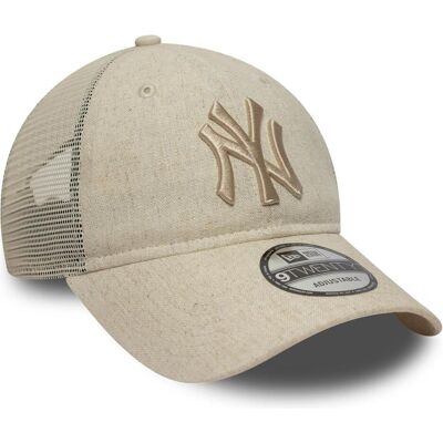 New Era, Herren, Cap, 9Twenty Trucker Cap - Leinen New York Yankees Beige, Beige, (One Size) New Era, Herren, Cap, 9Twenty Trucker Cap - Leinen New York Yankees Beige, Beige, (One Size)