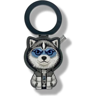 Nimmy, Schlüsselanhänger, Magnetic pendant Cool&Cute 2.0 Wolf black, Schwarz Nimmy, Schlüsselanhänger, Magnetic pendant Cool&Cute 2.0 Wolf black, Schwarz