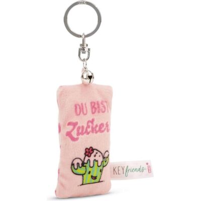Magni, Unisex, Schlüsselanhänger, NICI Schlüsselanhänger Mini Plüschkissen Du bist Zucker! mit Glöckchen 8cm, Rosa, Mehrfarbig Magni, Unisex, Schlüsselanhänger, NICI Schlüsselanhänger Mini Plüschkissen Du bist Zucker! mit Glöckchen 8cm, Rosa, Mehrfarbig