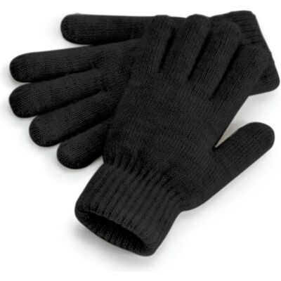 Beechfield, Unisex, Handschuhe, Cosy Ribbed Cuff Gloves, Schwarz, Grau, (One Size) Beechfield, Unisex, Handschuhe, Cosy Ribbed Cuff Gloves, Schwarz, Grau, (One Size)