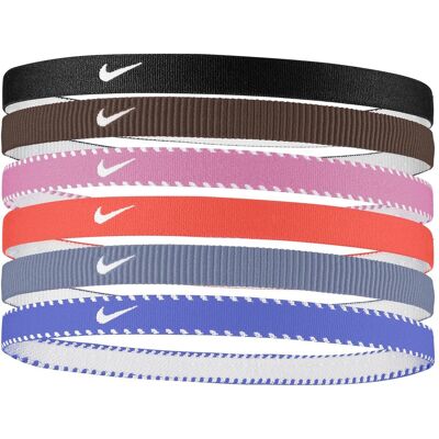 Nike Unisex, Stirnband, Flex Headbands Logo Black/Pink/Grey (6x), Schwarz, Pink, Grau Nike Unisex, Stirnband, Flex Headbands Logo Black/Pink/Grey (6x), Schwarz, Pink, Grau